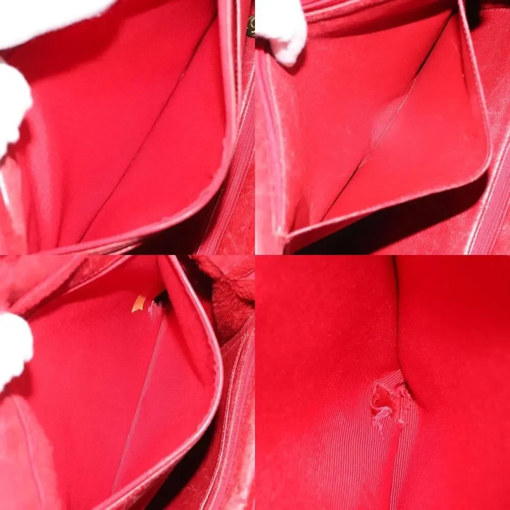 Chanel Tote Bag Suede Red CC - Picture 7 of 7